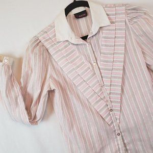 Vintage LA Reaction 80s Retro Womens Blouse Size 12